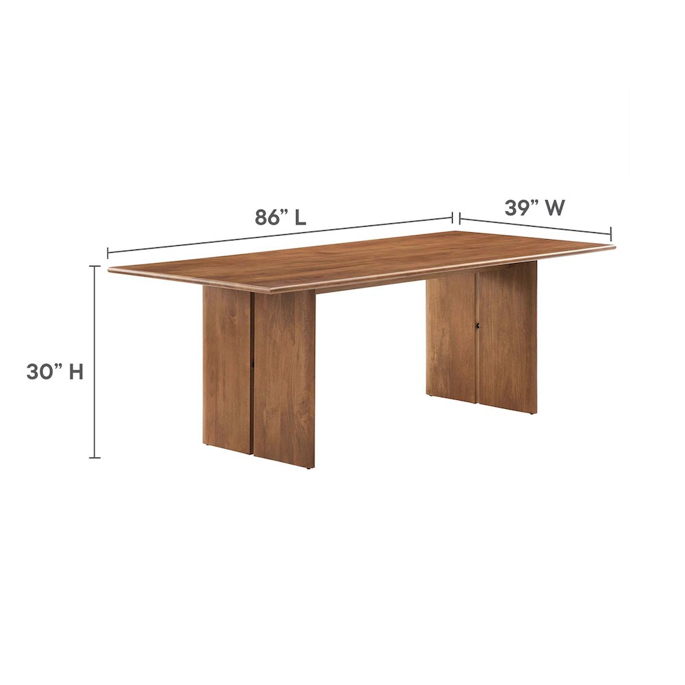 Amistad 86" Wood Dining Table. Picture 3