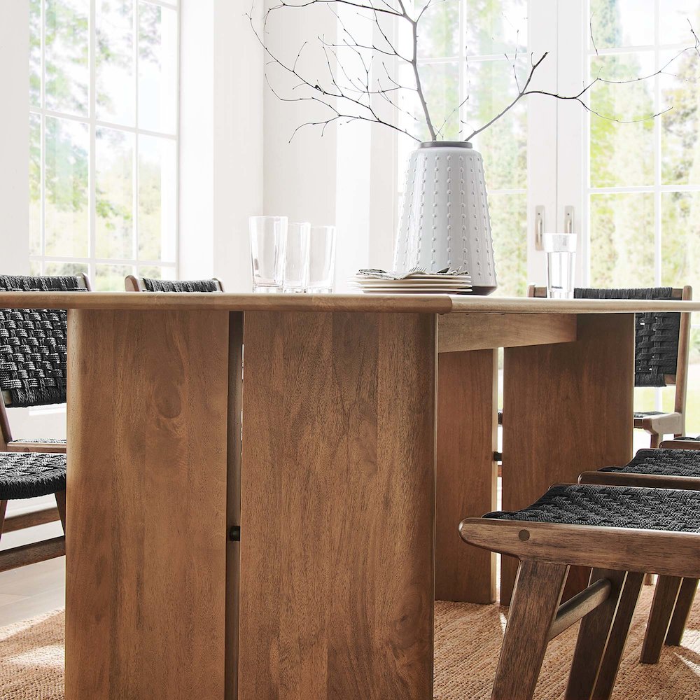 Amistad 86" Wood Dining Table. Picture 11