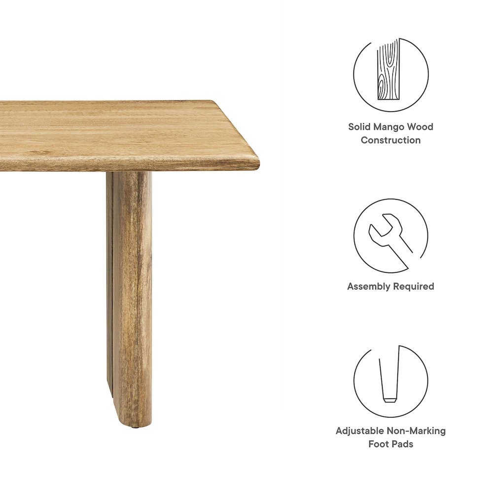 Amistad Wood Coffee Table. Picture 2