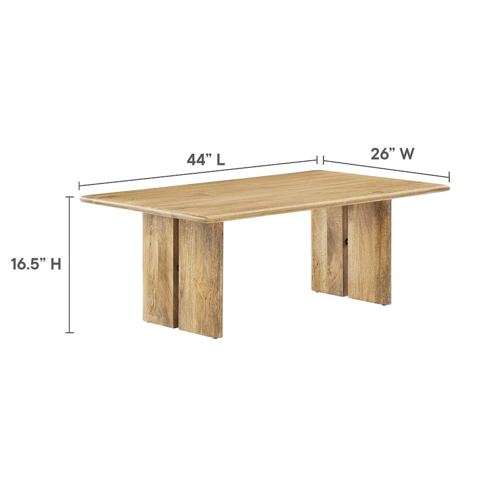 Amistad Wood Coffee Table. Picture 3