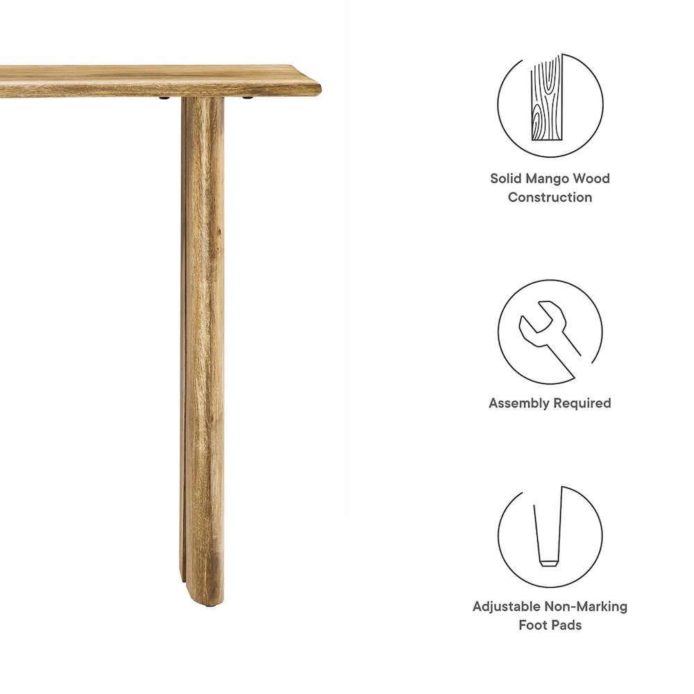 Amistad Wood Console Table. Picture 2