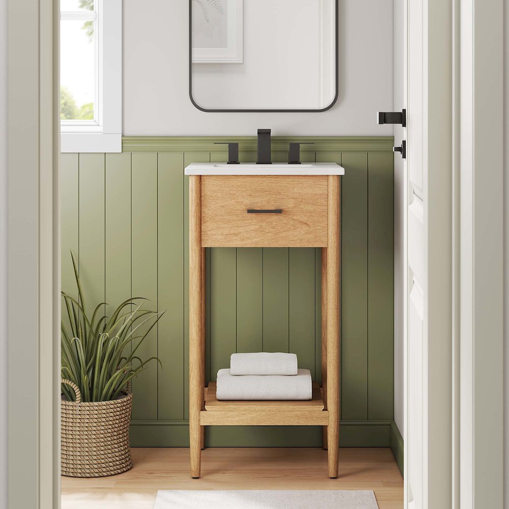 Zaire 18" Bathroom Vanity Cabinet (Sink Basin Not Included). Picture 9