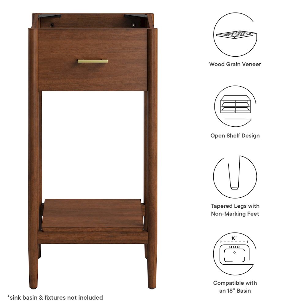 Zaire 18" Bathroom Vanity Cabinet (Sink Basin Not Included). Picture 2