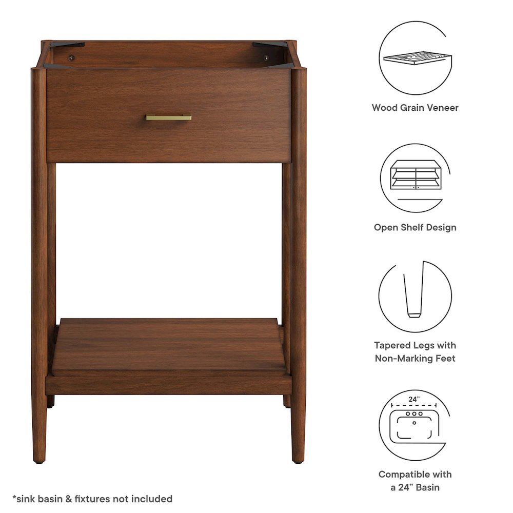 Zaire 24" Bathroom Vanity Cabinet (Sink Basin Not Included). Picture 2
