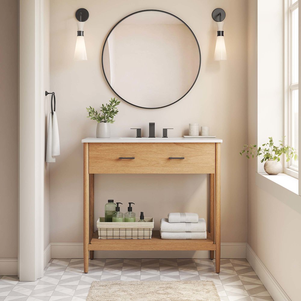 Zaire 36" Bathroom Vanity Cabinet (Sink Basin Not Included). Picture 10