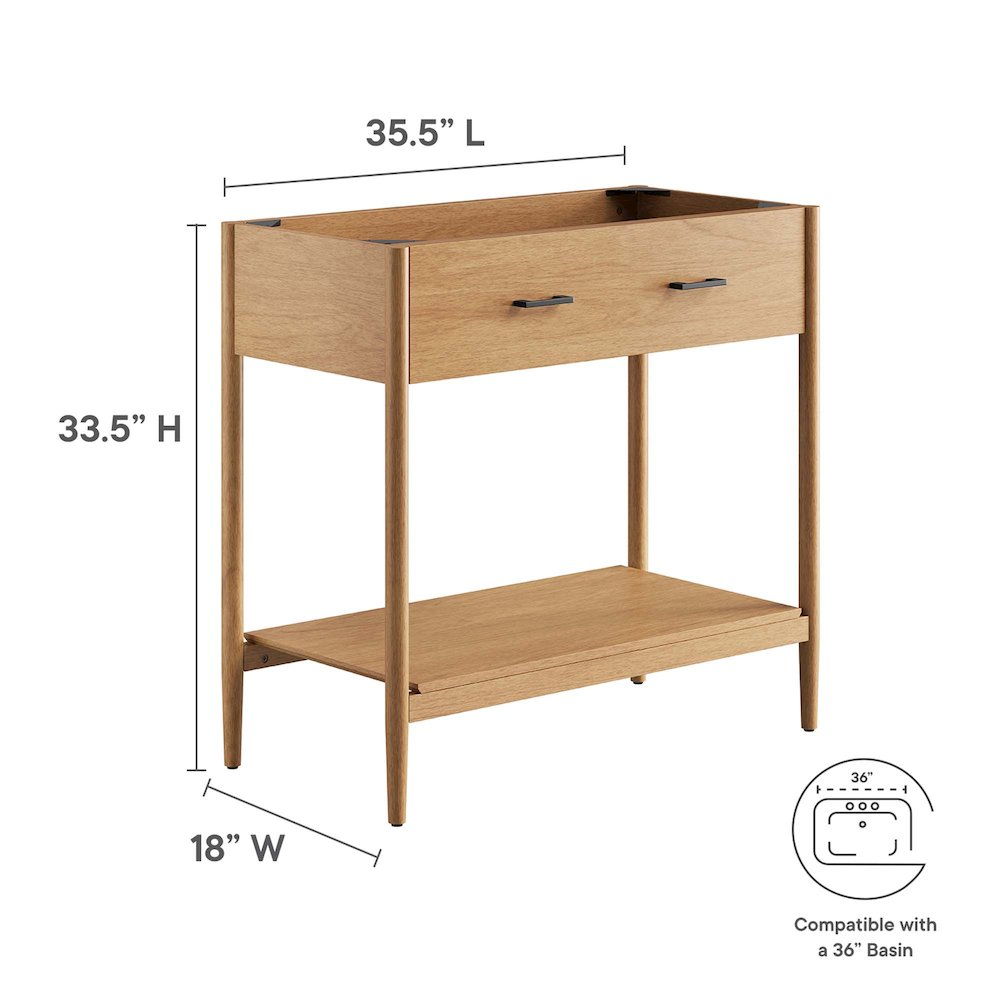 Zaire 36" Bathroom Vanity Cabinet (Sink Basin Not Included). Picture 3