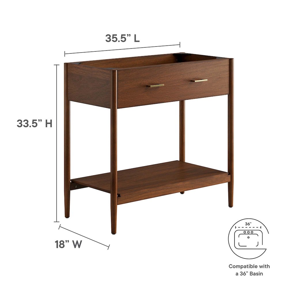 Zaire 36" Bathroom Vanity Cabinet (Sink Basin Not Included). Picture 3
