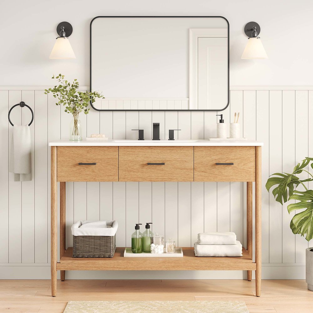 48” Single Sink Bathroom Vanity Cabinet (Sink Basin Not Included). Picture 10