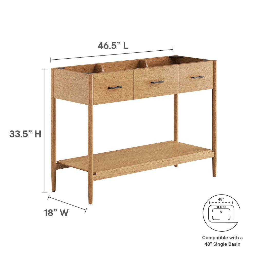 48” Single Sink Bathroom Vanity Cabinet (Sink Basin Not Included). Picture 3