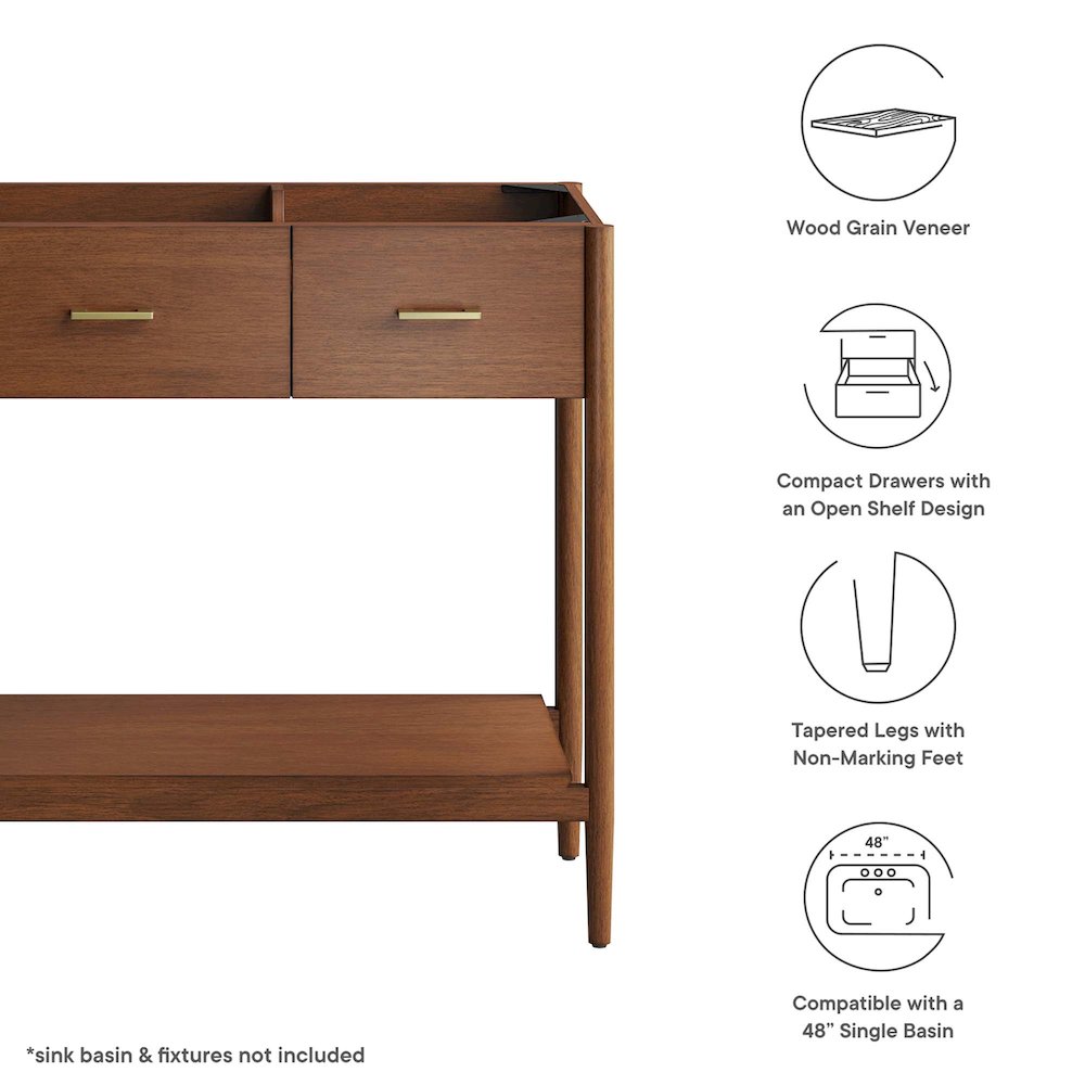 48” Single Sink Bathroom Vanity Cabinet (Sink Basin Not Included). Picture 2