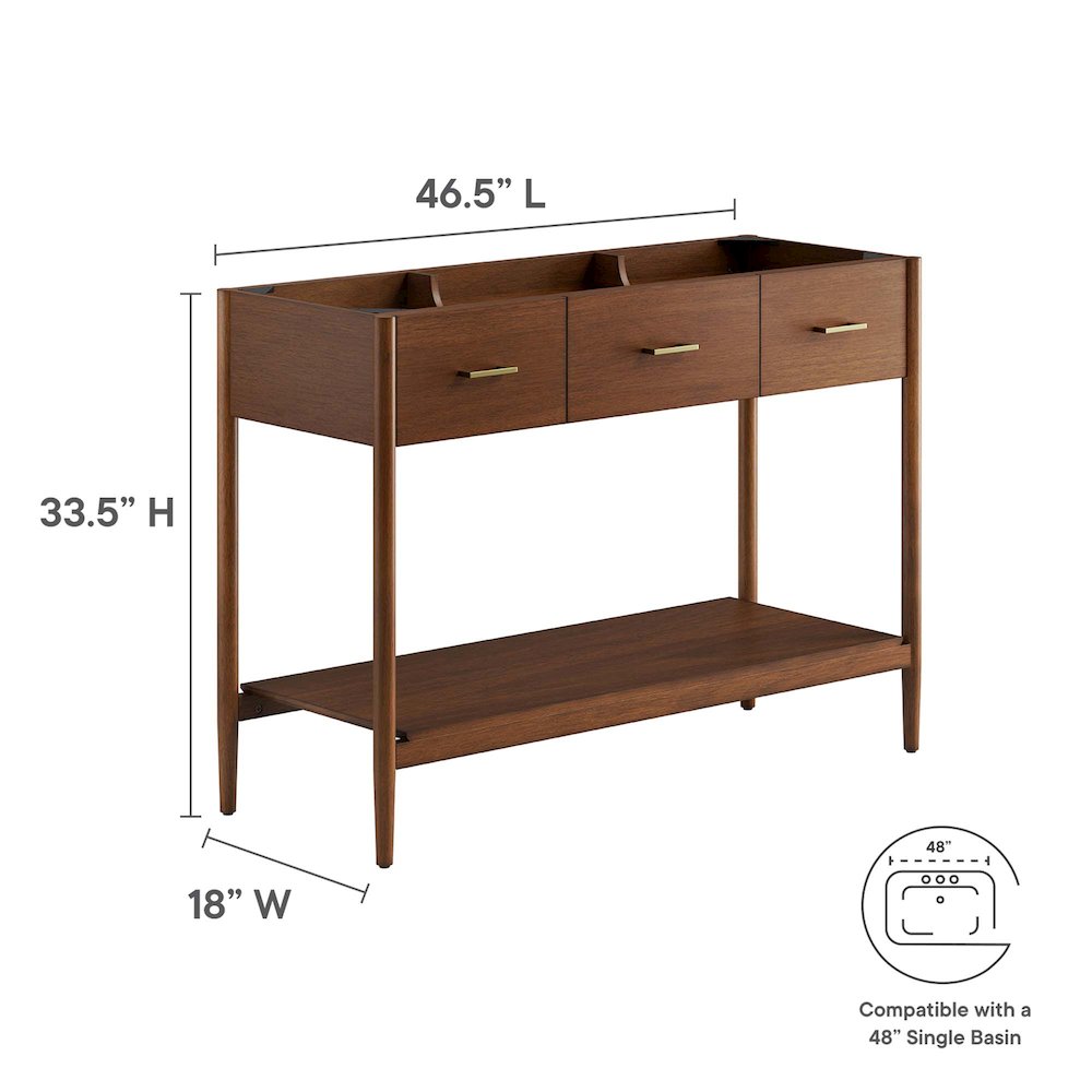 48” Single Sink Bathroom Vanity Cabinet (Sink Basin Not Included). Picture 3