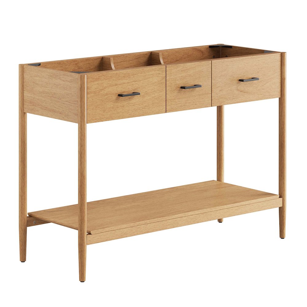 48” Double Sink Bathroom Vanity Cabinet (Sink Basin Not Included). Picture 1