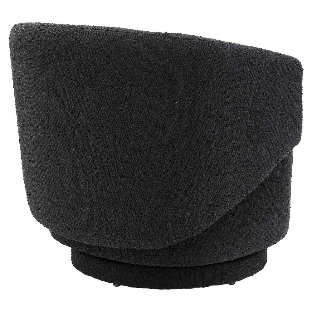 Celestia Boucle Fabric Swivel Chair. Picture 5