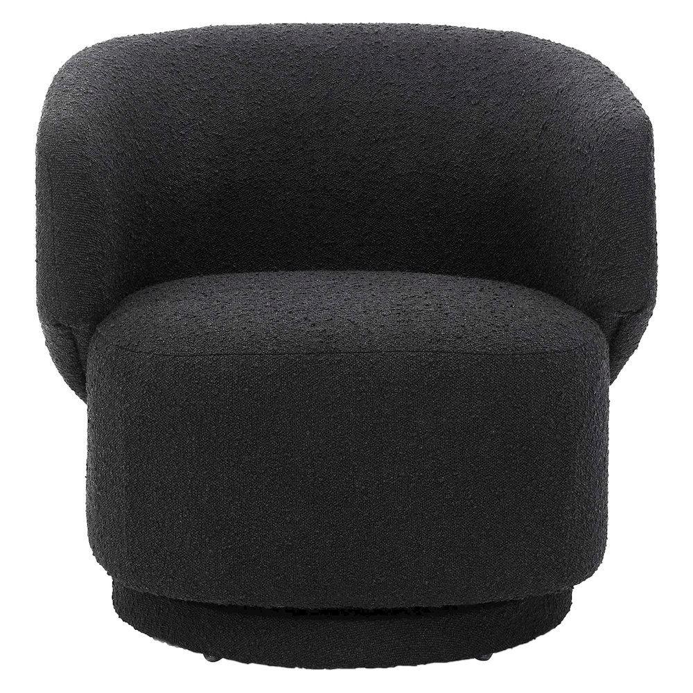 Celestia Boucle Fabric Swivel Chair. Picture 6
