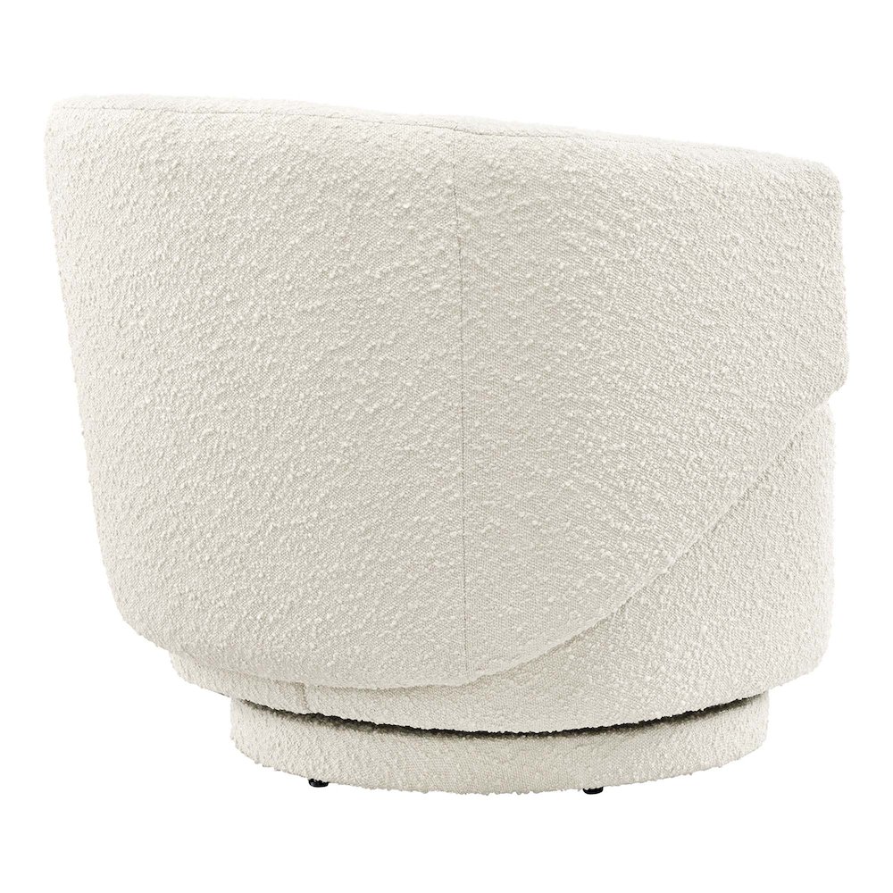 Celestia Boucle Fabric Swivel Chair. Picture 5