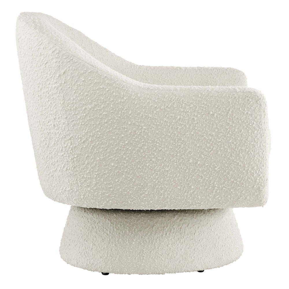 Astral Boucle Fabric Swivel Chair. Picture 4