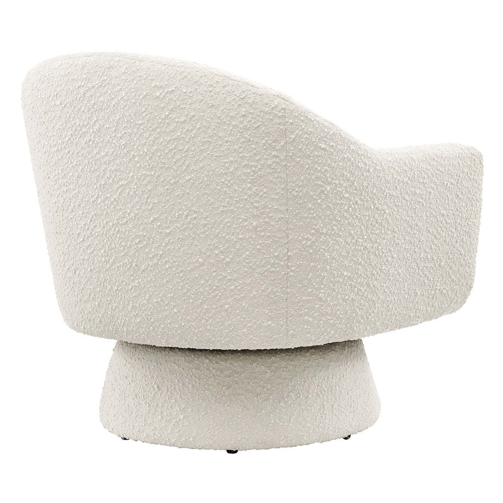 Astral Boucle Fabric Swivel Chair. Picture 5