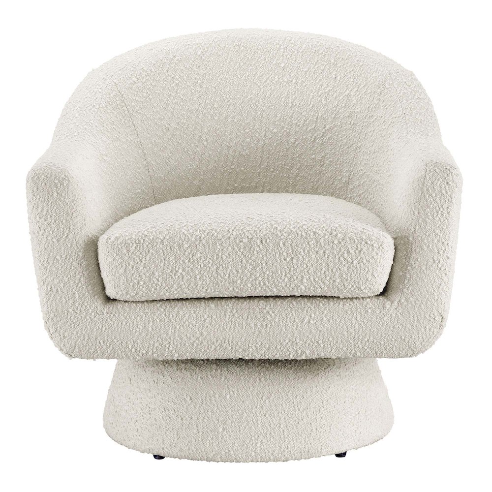 Astral Boucle Fabric Swivel Chair. Picture 6
