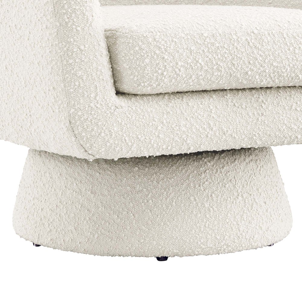 Astral Boucle Fabric Swivel Chair. Picture 7