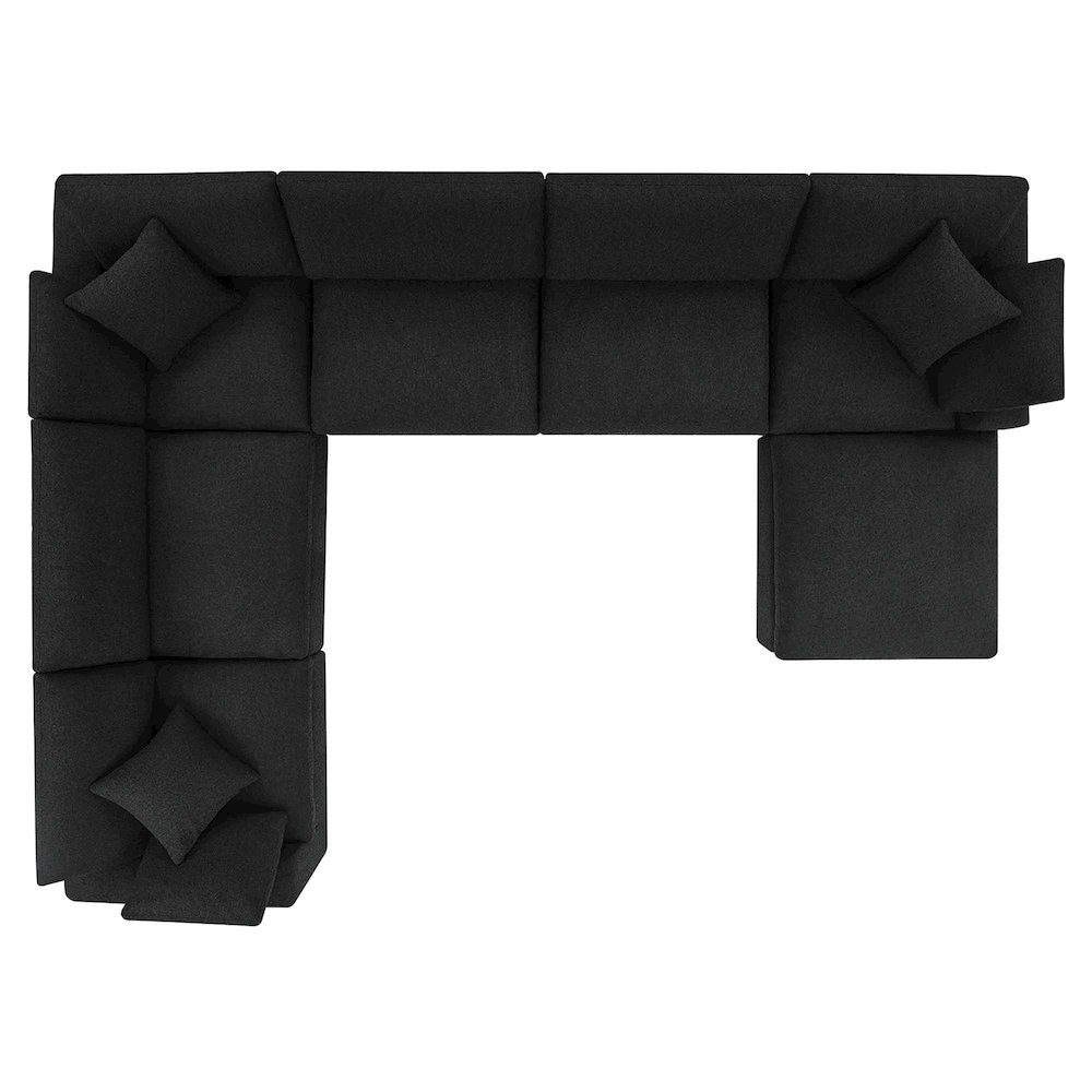 Commix 7-Piece Down Filled Overstuffed Boucle Sectional Sofa. Picture 3