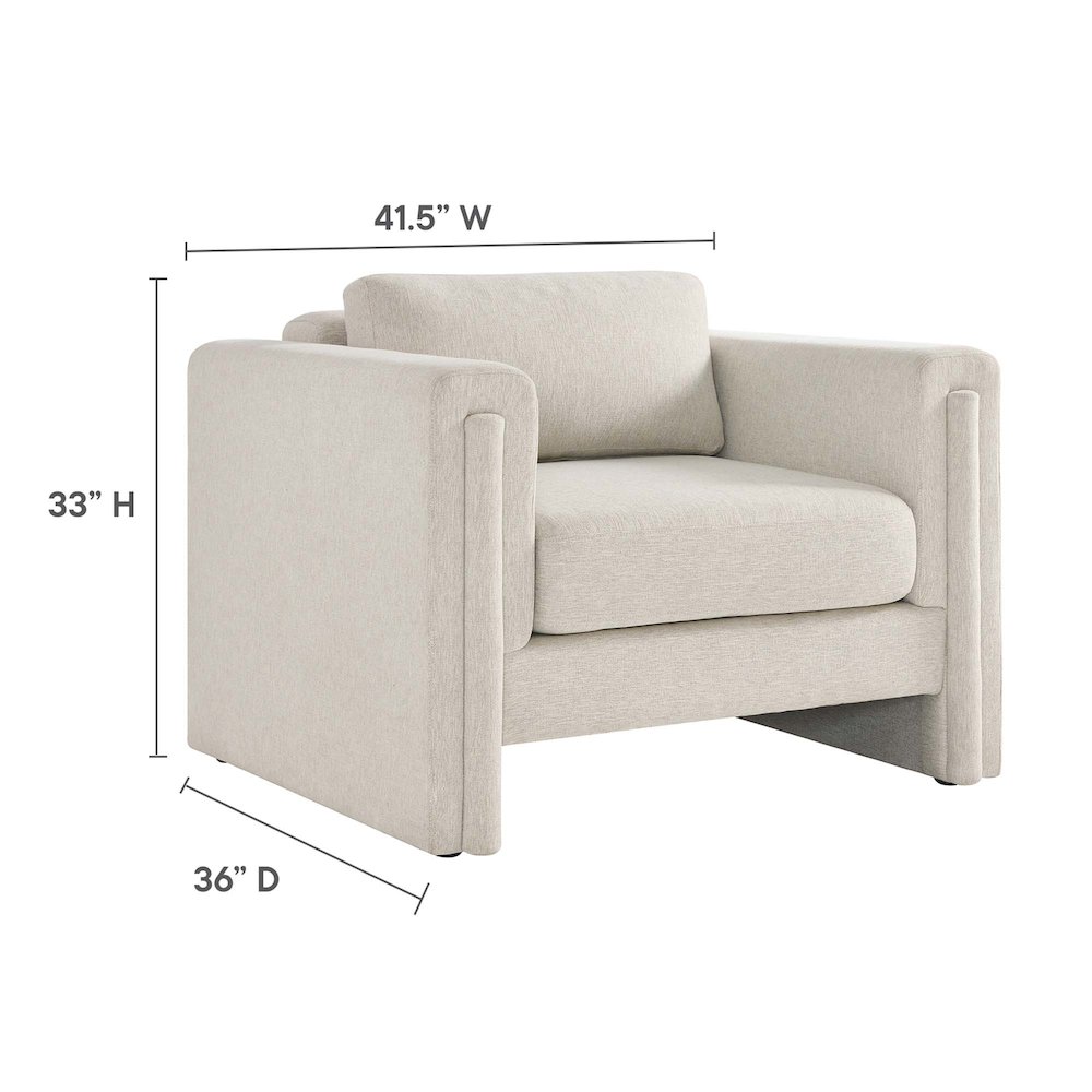 Visible Fabric Armchair. Picture 3