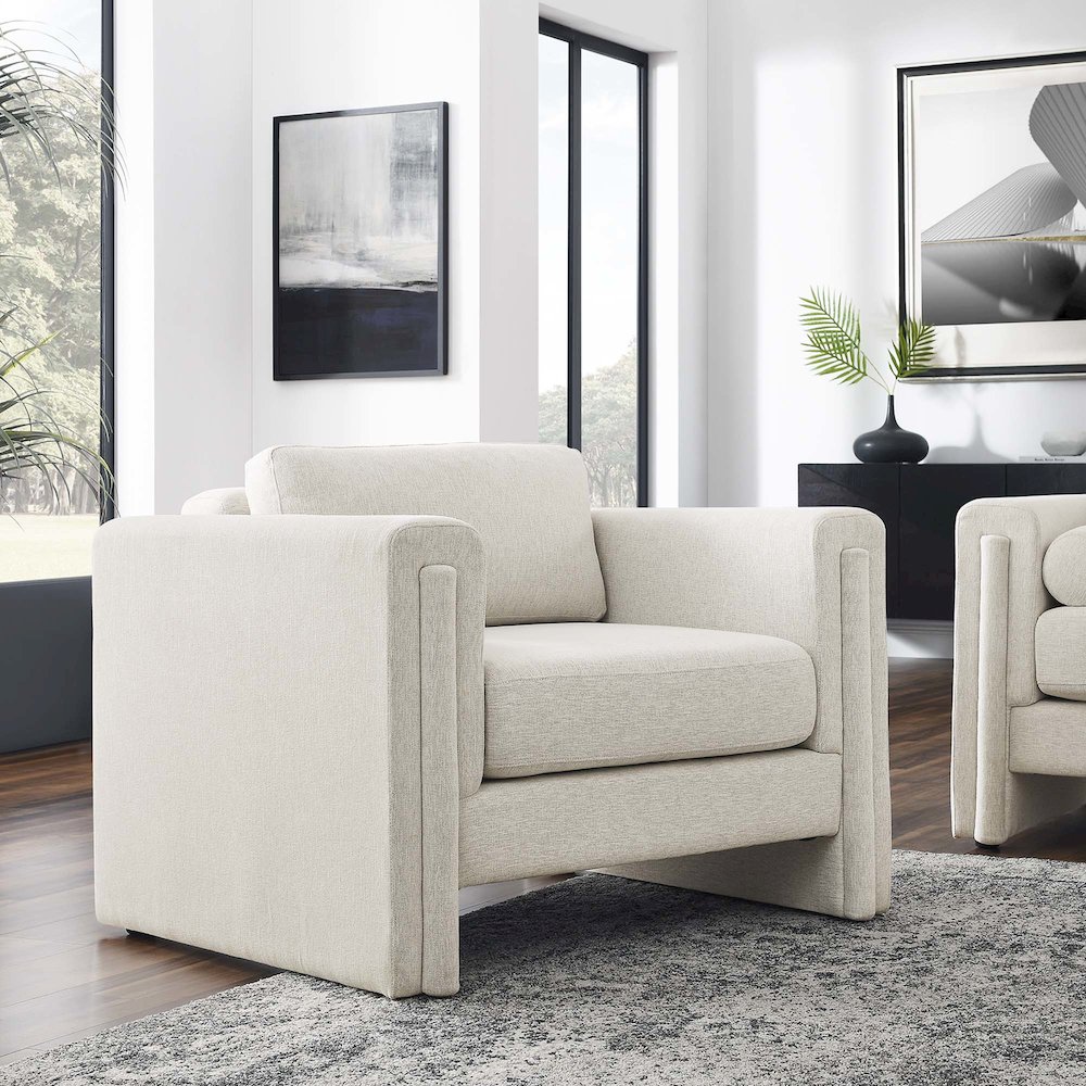 Visible Fabric Armchair. Picture 8