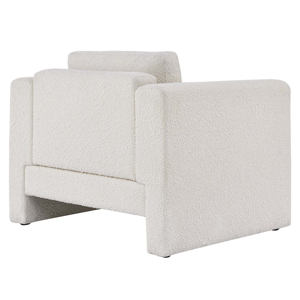 Visible Boucle Fabric Armchair. Picture 5