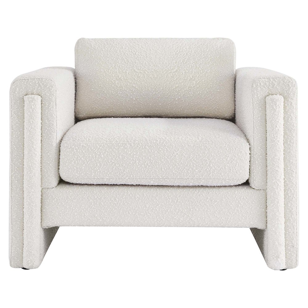 Visible Boucle Fabric Armchair. Picture 6