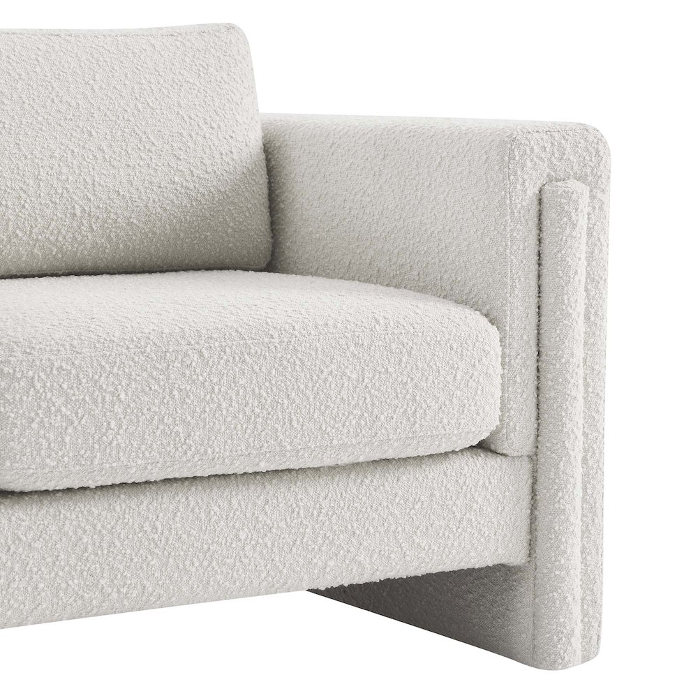 Visible Boucle Fabric Armchair. Picture 7