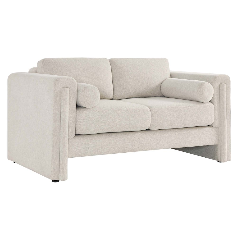 Visible Fabric Loveseat. Picture 1