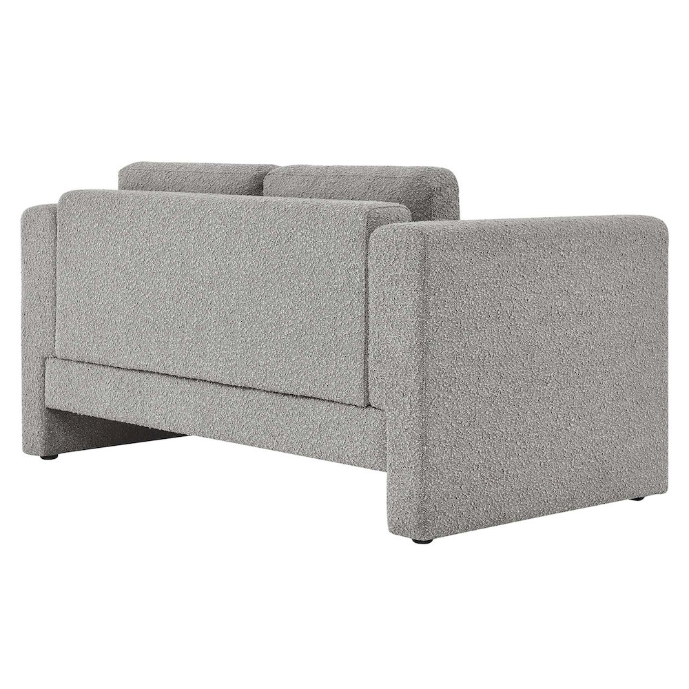 Visible Boucle Fabric Loveseat. Picture 5