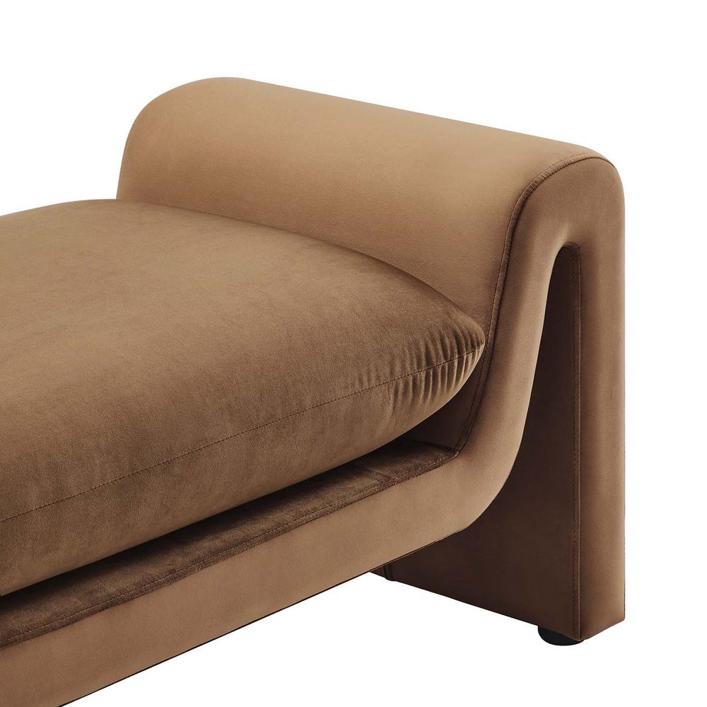Waverly Performance Velvet Bench. Picture 4