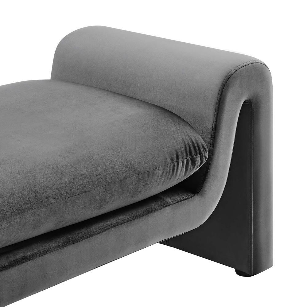 Waverly Performance Velvet Bench. Picture 4