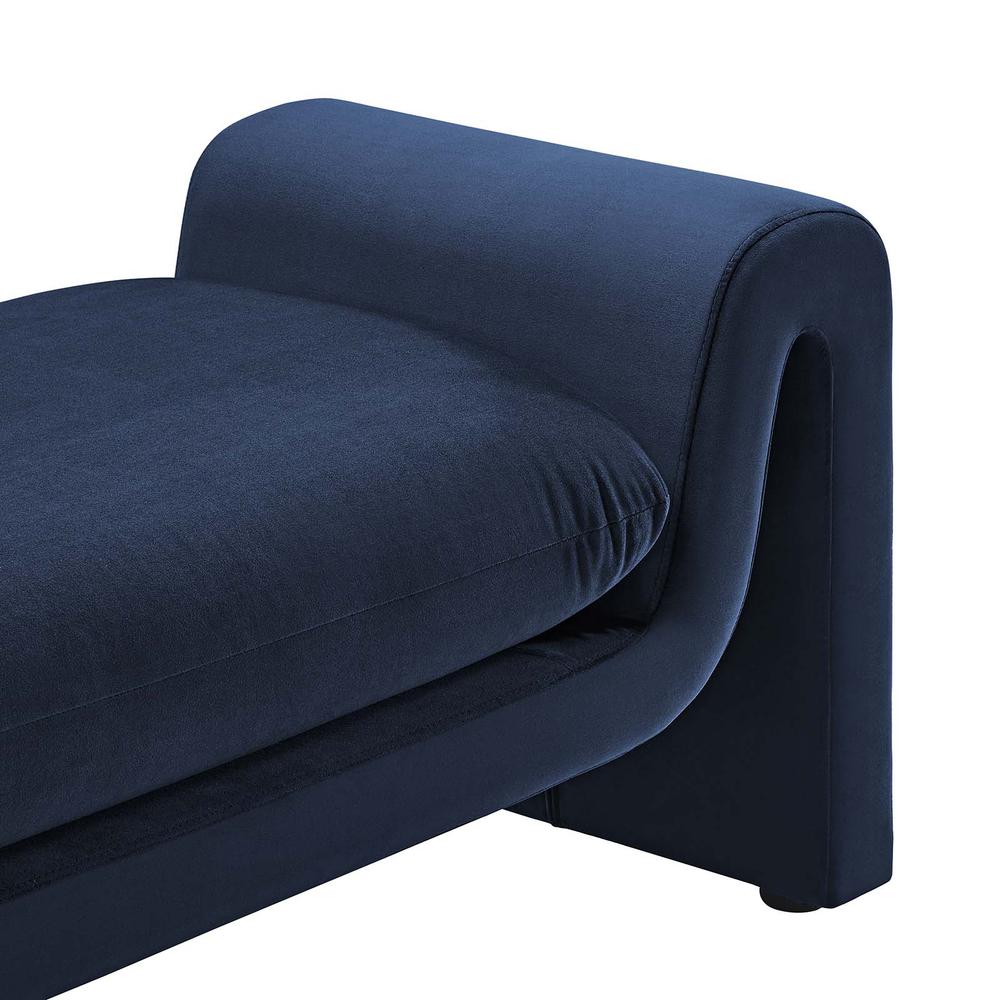 Waverly Performance Velvet Bench. Picture 4