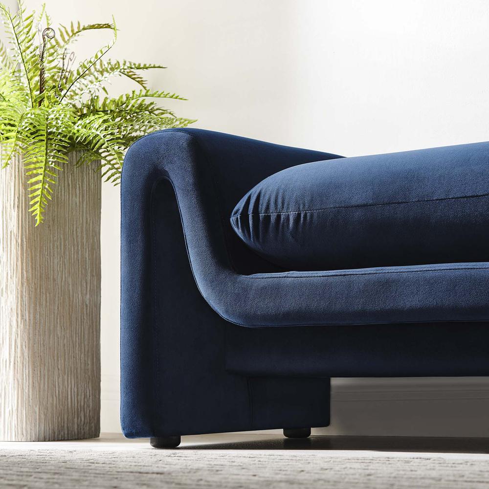 Waverly Performance Velvet Bench. Picture 7
