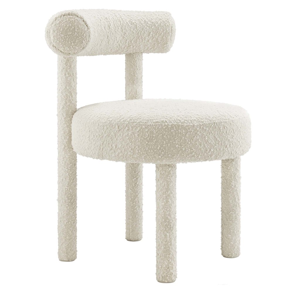 Toulouse Boucle Fabric Dining Chair. Picture 1
