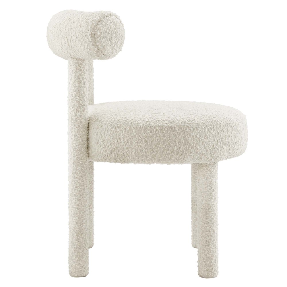 Toulouse Boucle Fabric Dining Chair. Picture 4