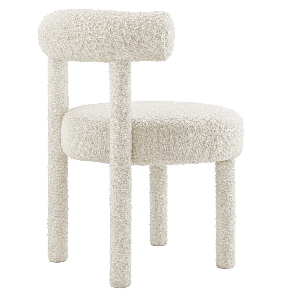 Toulouse Boucle Fabric Dining Chair. Picture 5