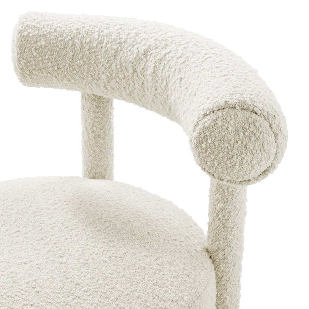 Toulouse Boucle Fabric Dining Chair. Picture 7