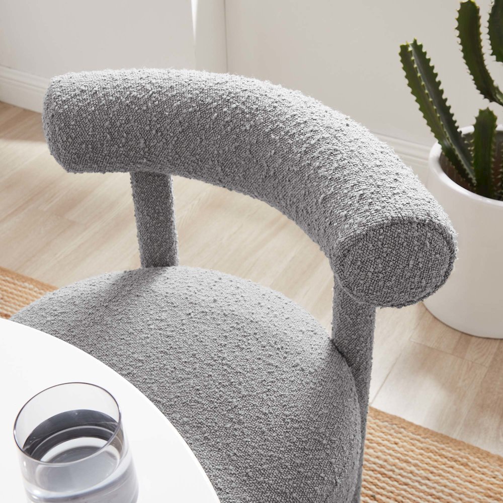 Toulouse Boucle Fabric Dining Chair. Picture 9