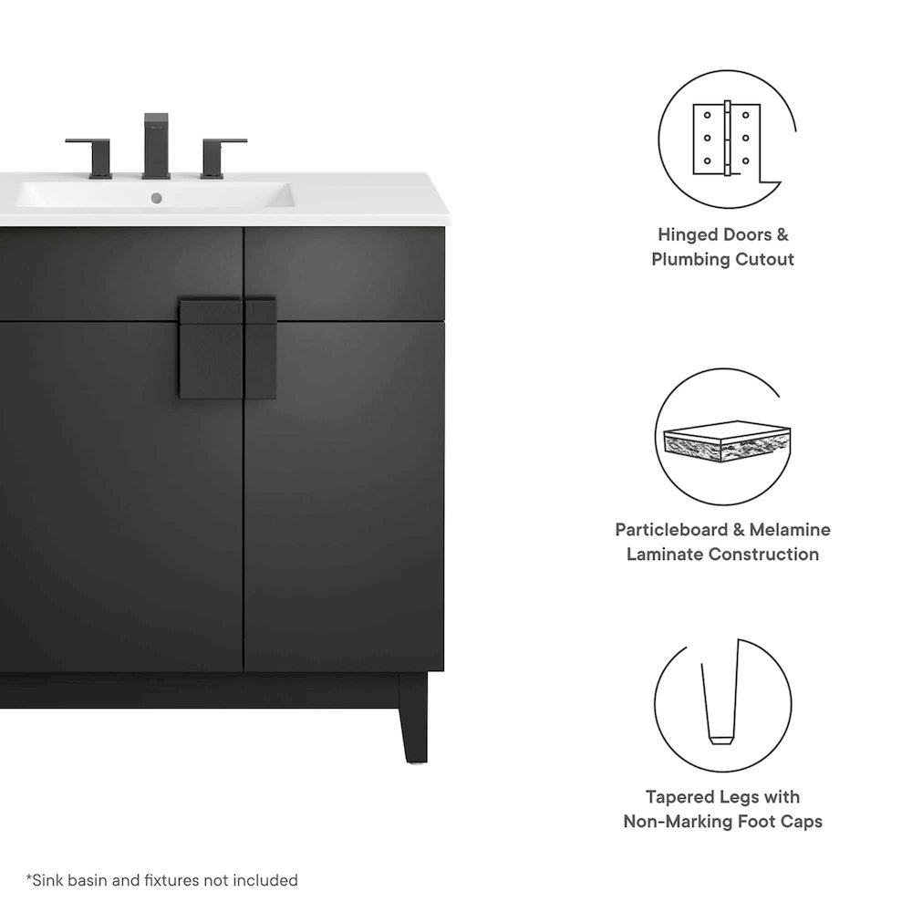 Miles 36” Bathroom Vanity Cabinet (Sink Basin Not Included). Picture 2