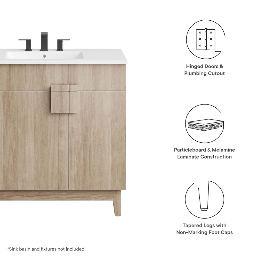 Miles 36” Bathroom Vanity Cabinet (Sink Basin Not Included). Picture 2