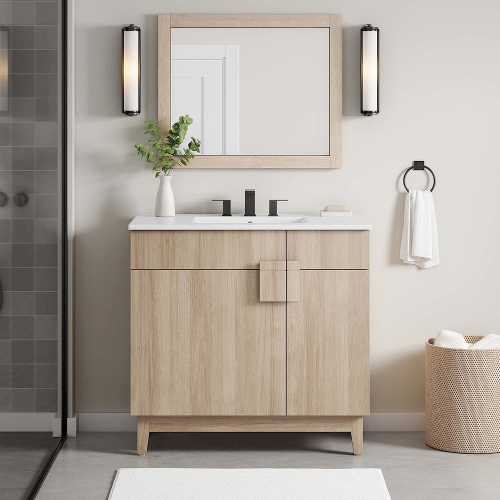 Miles 36” Bathroom Vanity Cabinet (Sink Basin Not Included). Picture 9