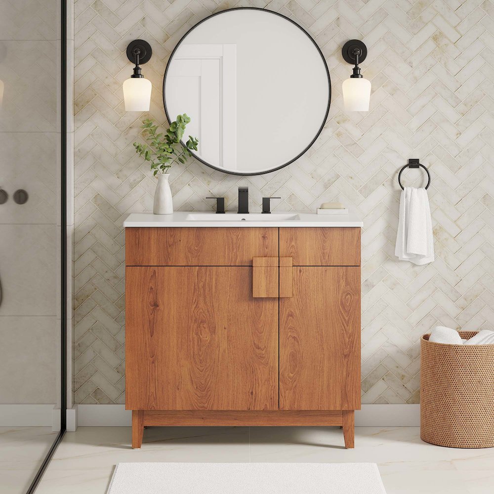 Miles 36” Bathroom Vanity Cabinet (Sink Basin Not Included). Picture 9