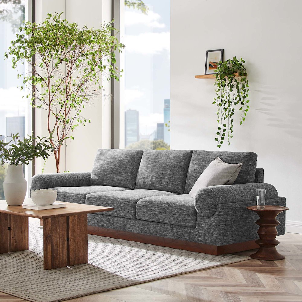 Oasis Upholstered Fabric Sofa. Picture 8