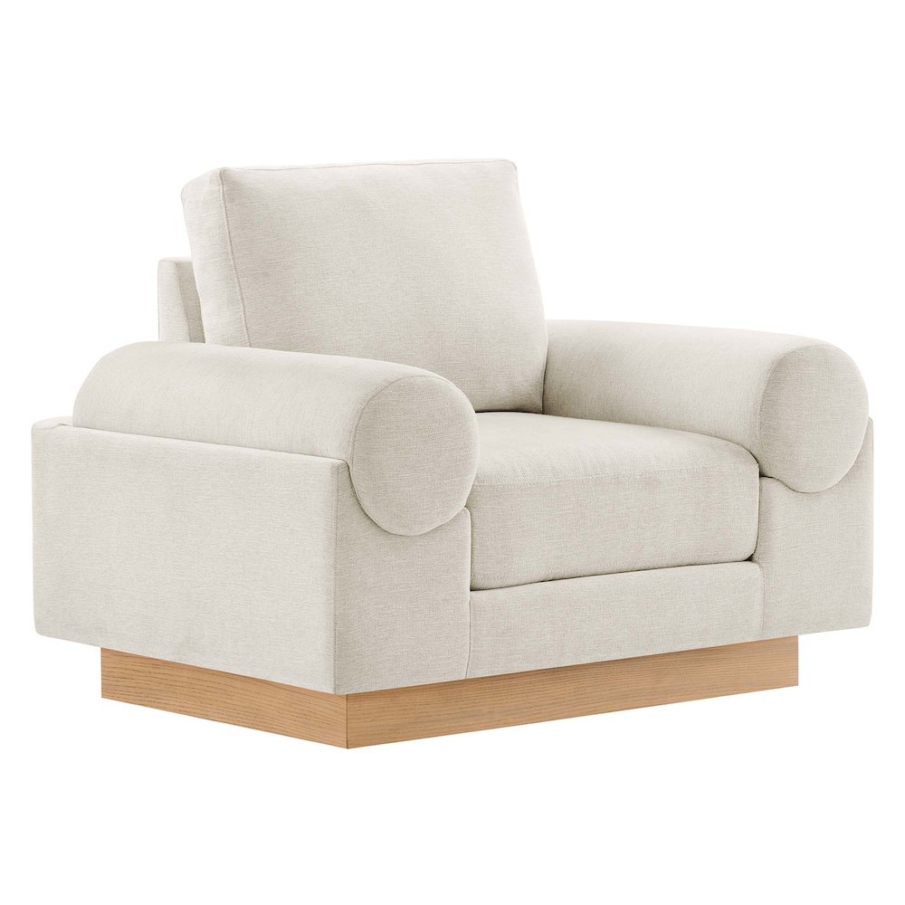 Oasis Upholstered Fabric Armchair. Picture 1
