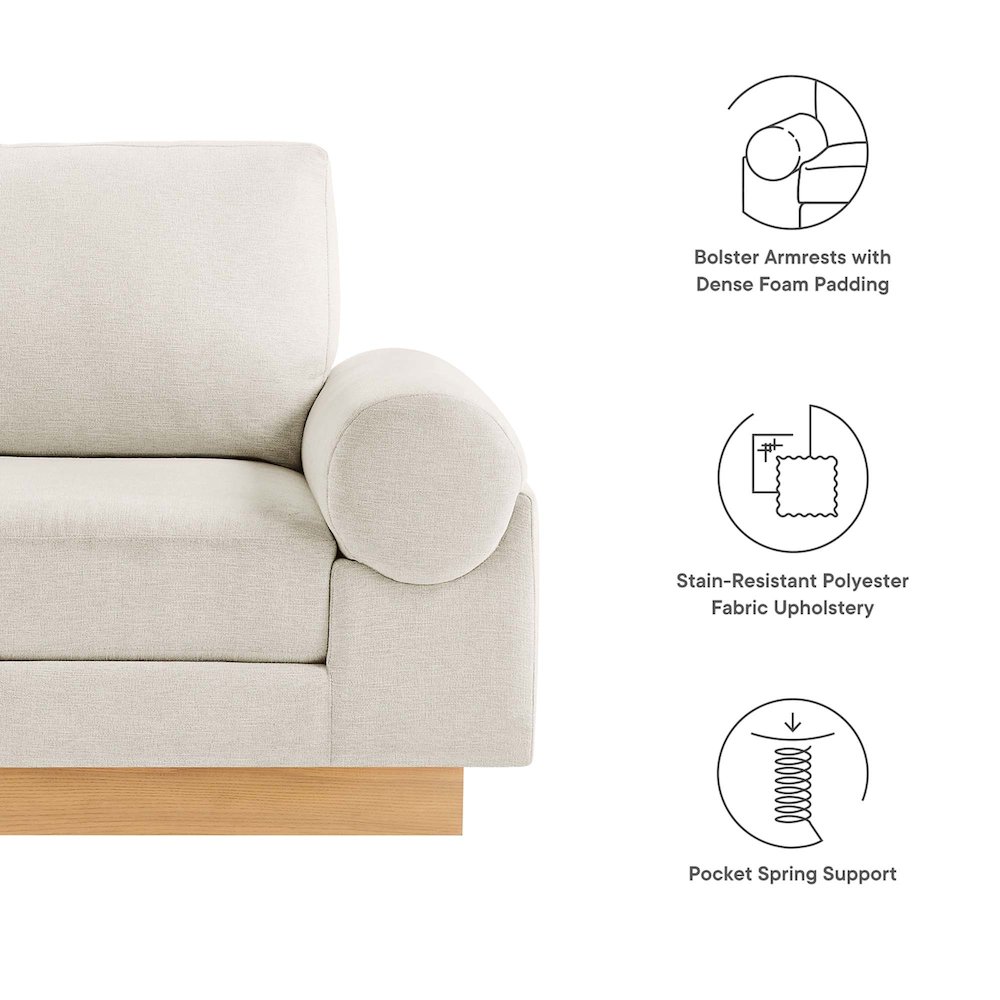 Oasis Upholstered Fabric Armchair. Picture 2