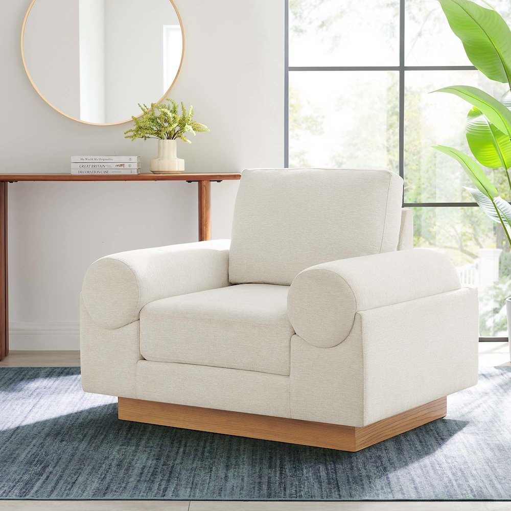 Oasis Upholstered Fabric Armchair. Picture 8