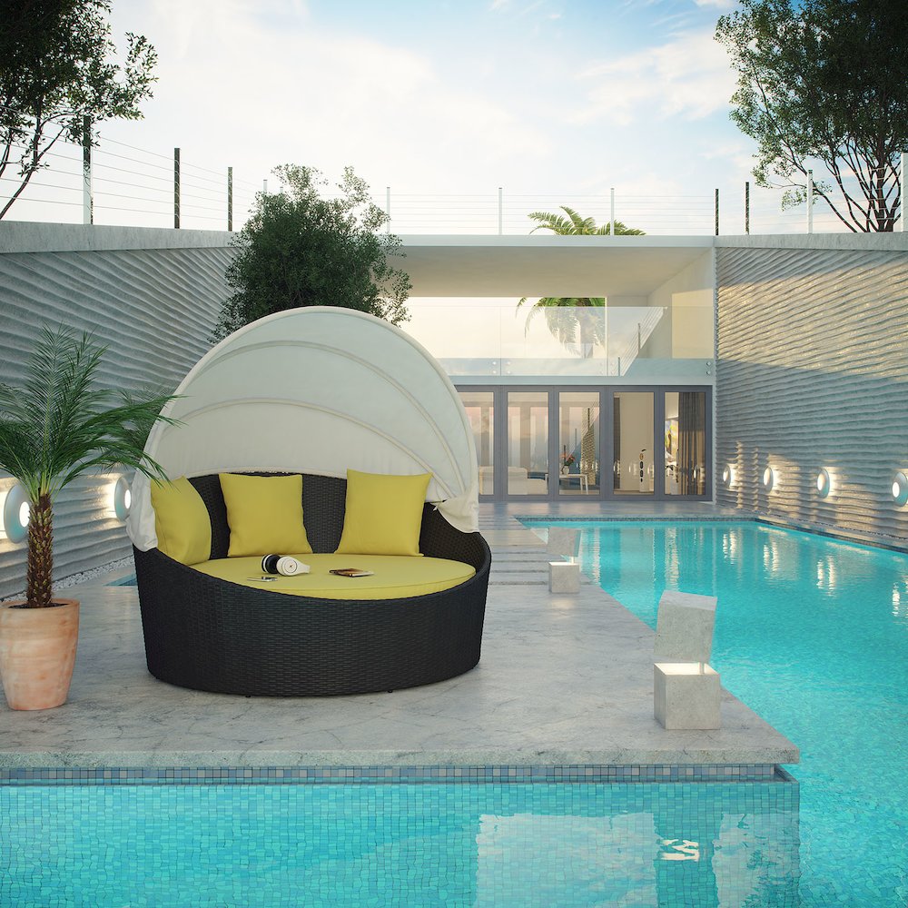 Siesta Canopy Outdoor Patio Daybed. Picture 6