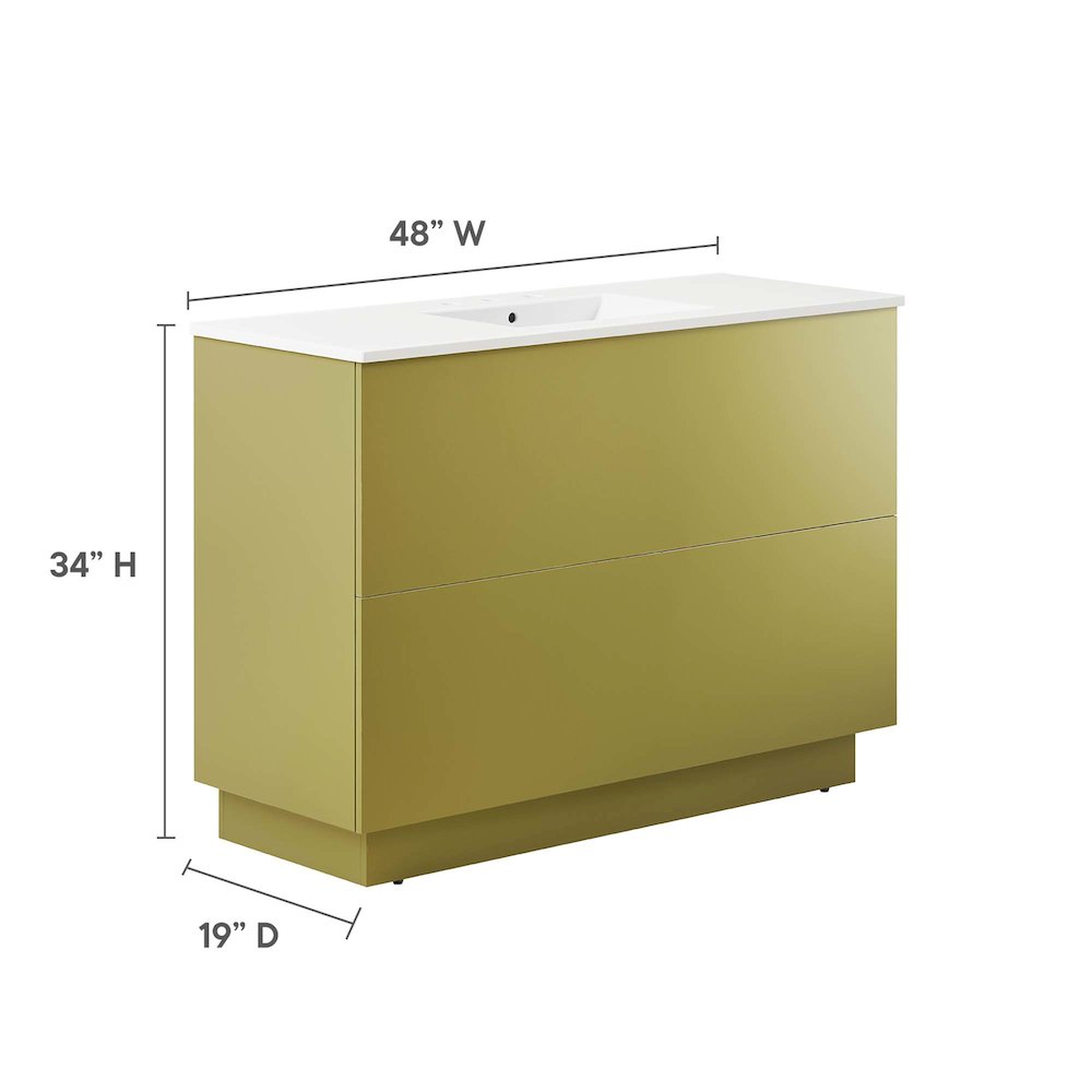 Quantum 48" Single Sink Bathroom Vanity. Picture 2